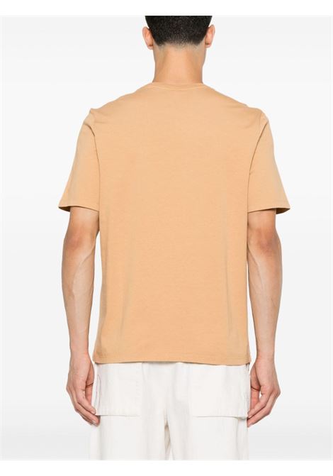 T-shirt con applicazione Chillax Fox in beige Maison kitsuné - uomo MAISON KITSUNÉ | LM00110KJ0008P242